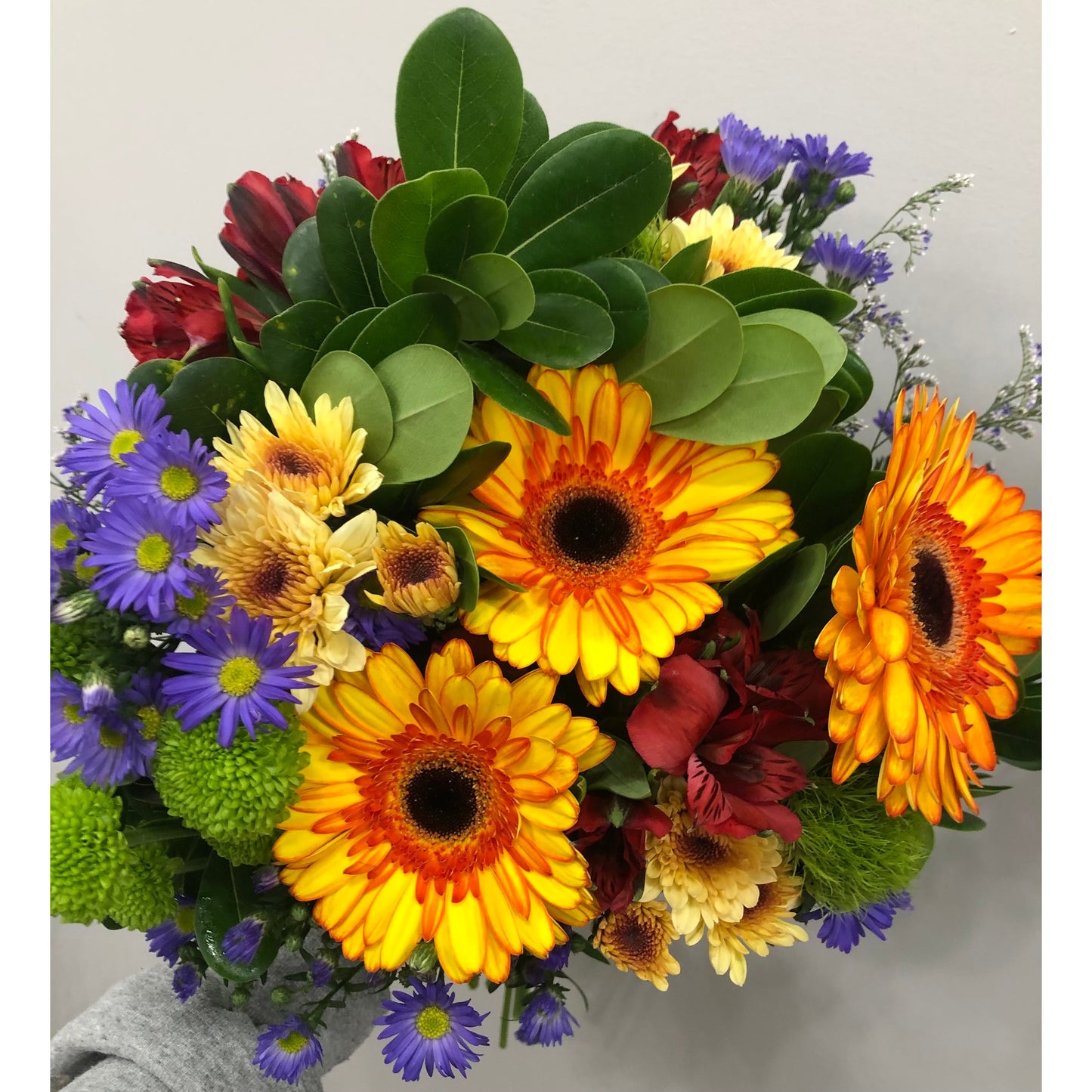 Bright Gerbera Daisy Hand Tied Bouquet
