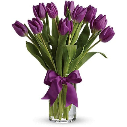 Locally Sourced Tulips in a Vase
